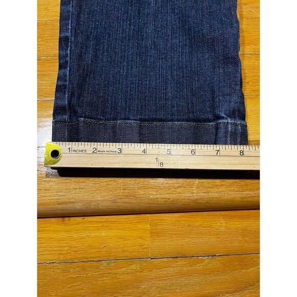 Ann Taylor Capris Womens 8P Blue Modern Fit Lindsay Flap Pockets Stretch Office - Picture 8 of 8